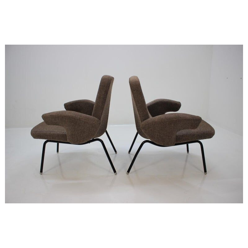 Set of vintage armchairs and chairs by Alan Fuchs, 1961