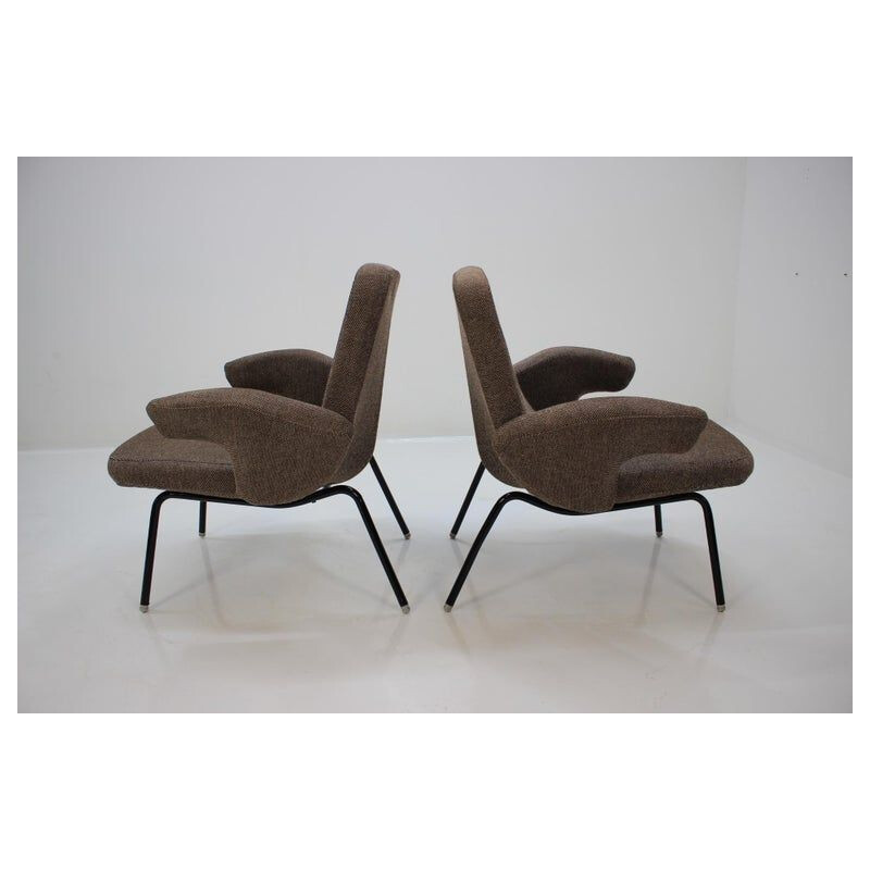 Vintage fauteuil en stoelenset van Alan Fuchs, 1961