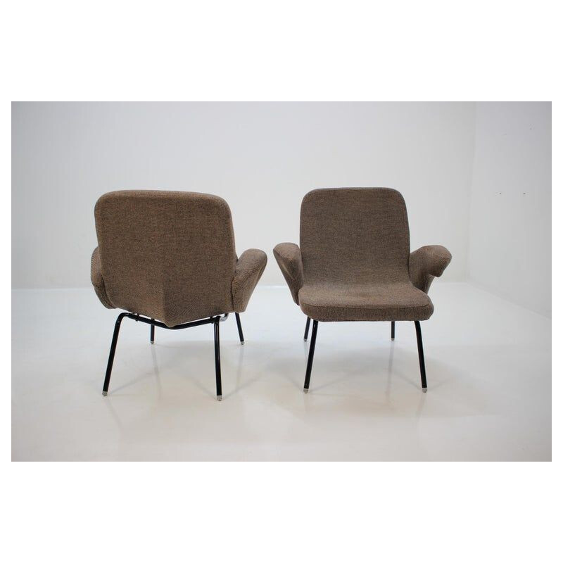 Set of vintage armchairs and chairs by Alan Fuchs, 1961