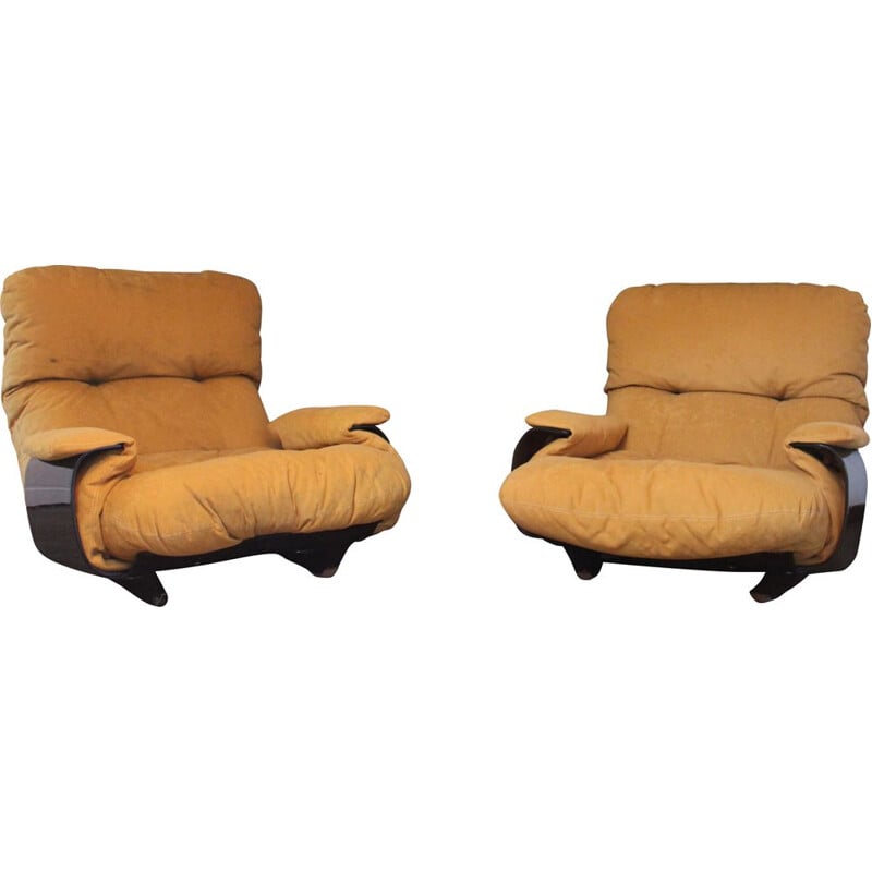 Pair of vintage armchairs by Michel Ducaroy for Ligne Roset,1970