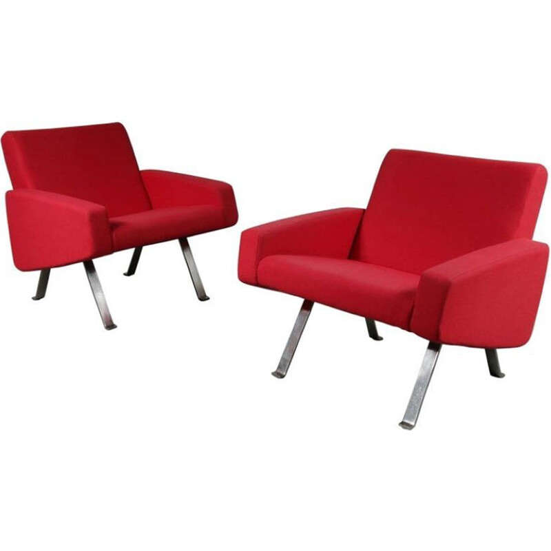 Pair of armchairs by Joseph Andre Motte for Artifort, Netherlands,1965