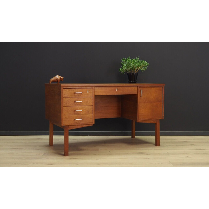 Vintage desk in teak Scandinavian 1960-70s