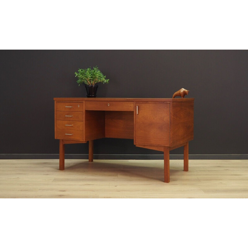 Vintage desk in teak Scandinavian 1960-70s