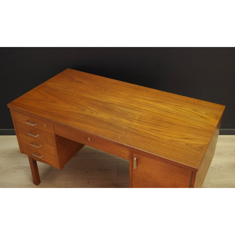 Vintage desk in teak Scandinavian 1960-70s