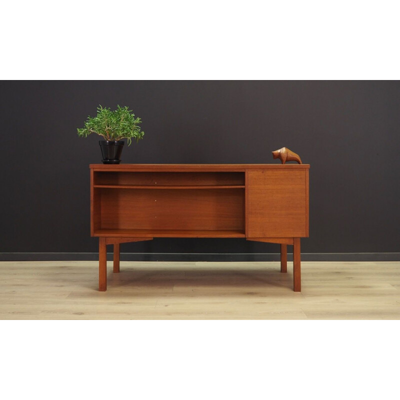 Vintage desk in teak Scandinavian 1960-70s