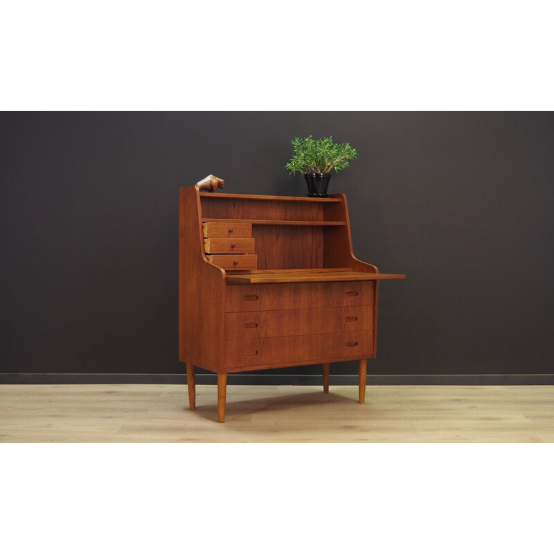 Vintage writing desk in teak Denmark 1960-70s