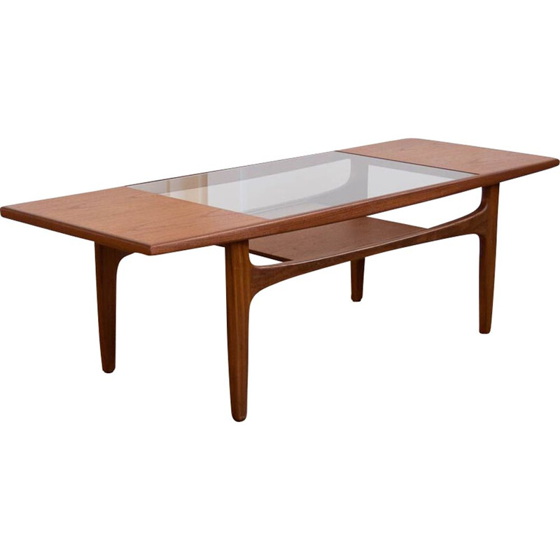 Vintage Gplan teak and glass coffee table