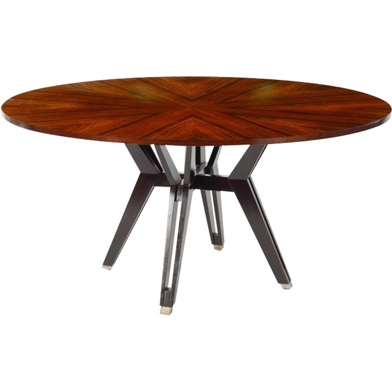 Vintage rosewood table by Ico Parisi for Mim, 1970