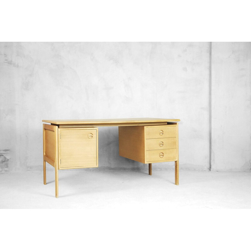 Vintage desk in teak Scandinavian 1960s