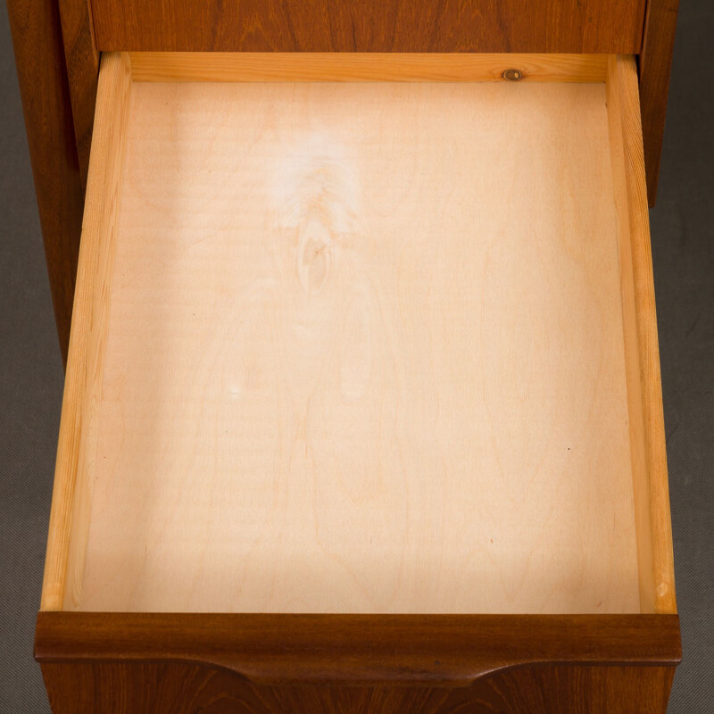 Danish vintage teak desk with 6 drawers,1960