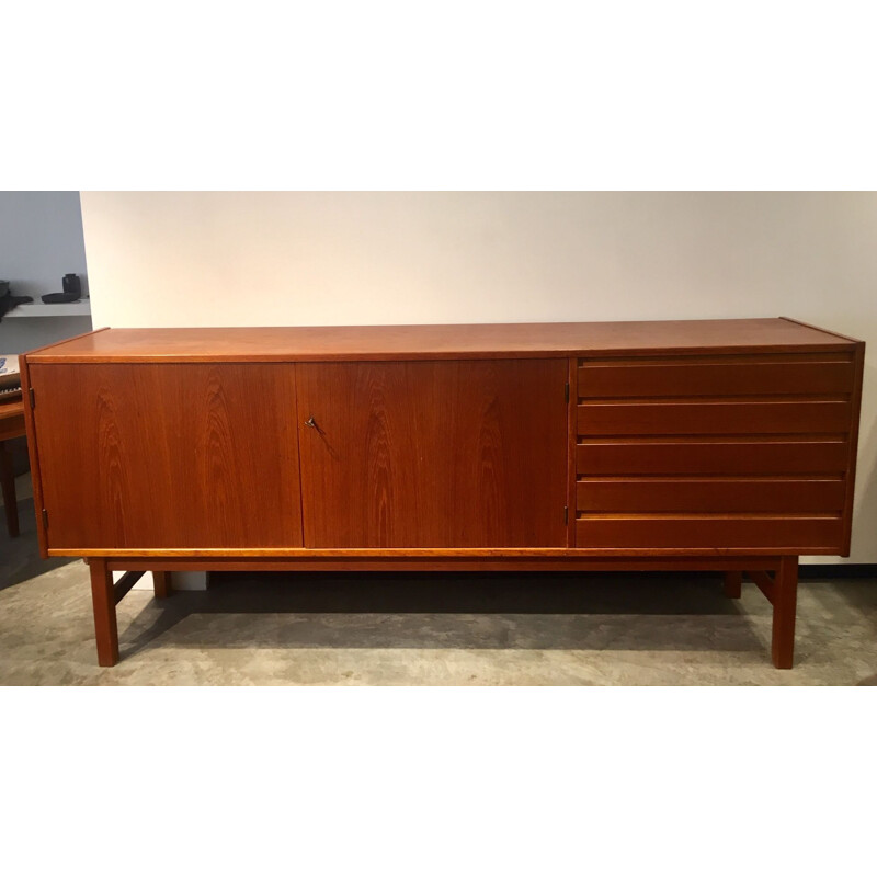 Danish vintage teak wood sideboard 1960