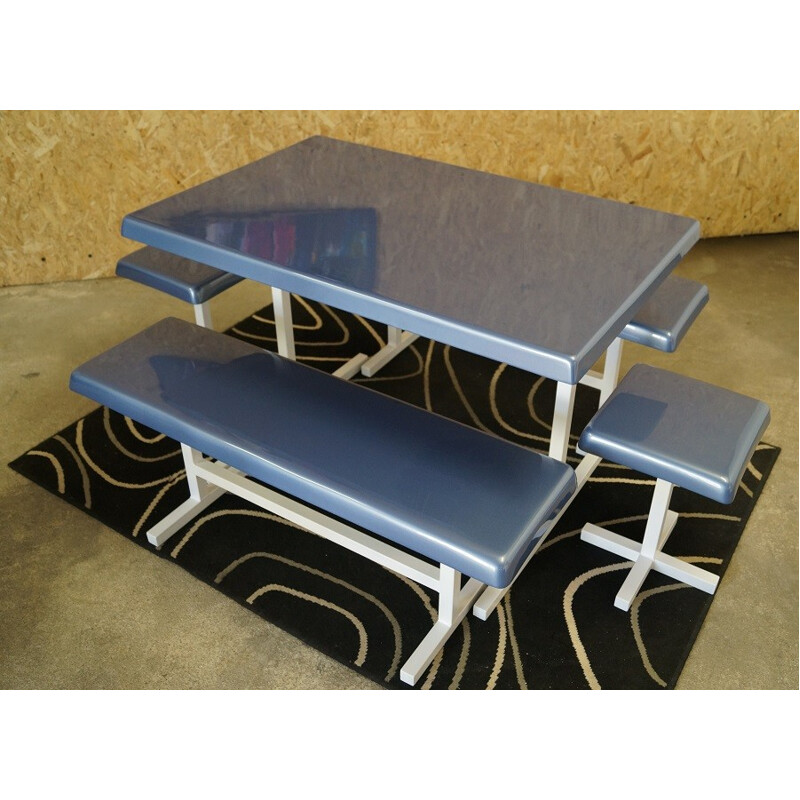 Dining set in fiber glass - 1970s