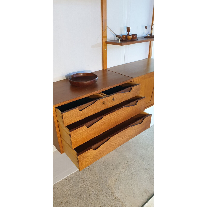 Vintage teak shelving system by Brødrene Jåtog Møbelfabrik, 1960