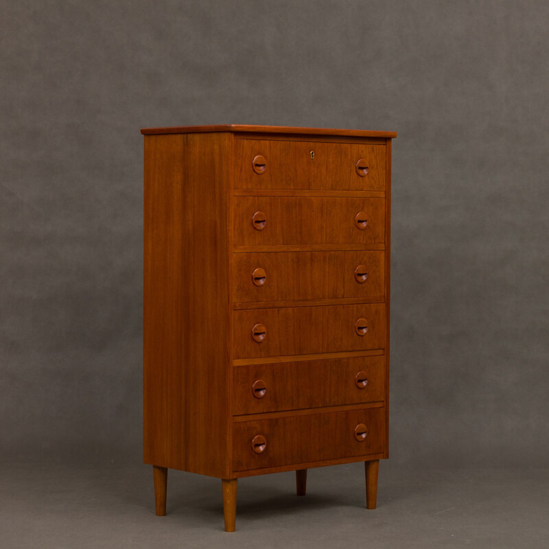 Vintage chest of drawers in teak,1960