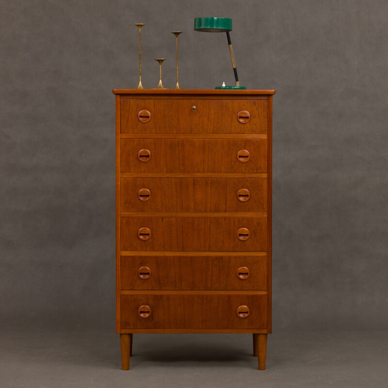 Vintage chest of drawers in teak,1960