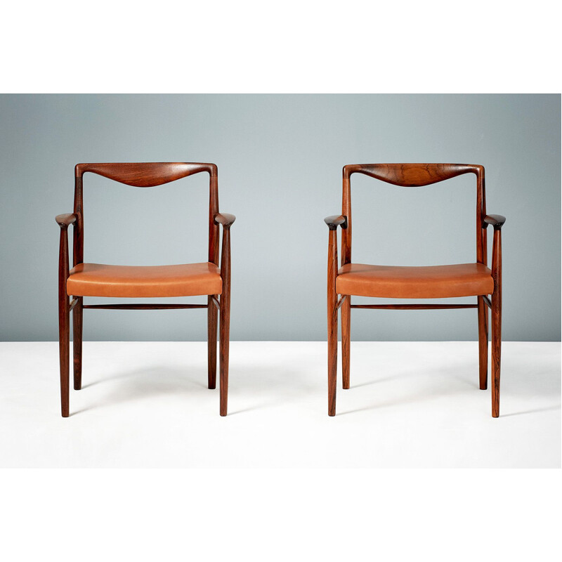 Paire de fauteuils vintage palissandre Kai Lyngfeldt-Larsen