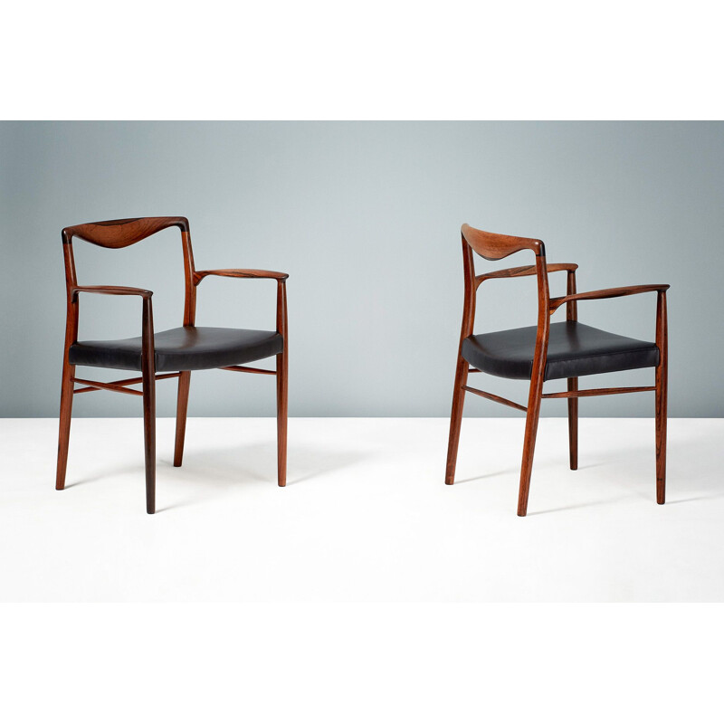 Pair of vintage armchairs rosewood by Kai Lyngfeldt-Larsen for Soren Willadsen