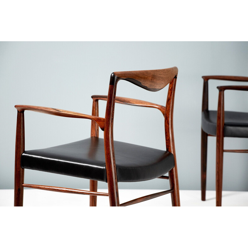 Pair of vintage armchairs rosewood by Kai Lyngfeldt-Larsen for Soren Willadsen