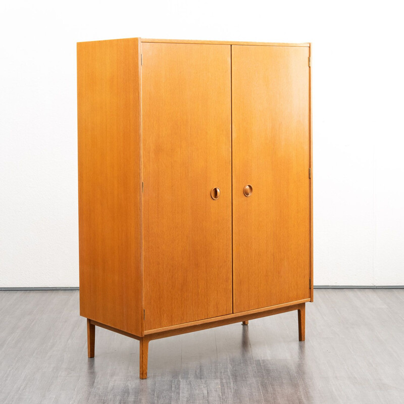 Vintage wardrobe in oak Scandinavian style