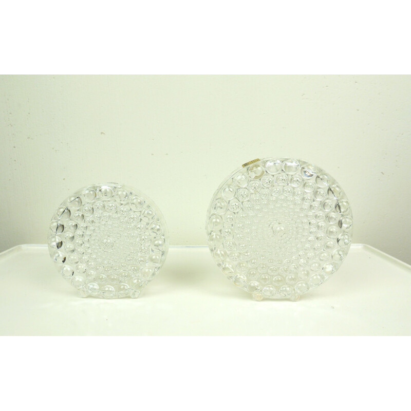 Pair of vintage Crystal Vases from Beyer 1960s