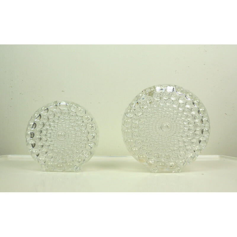 Pair of vintage Crystal Vases from Beyer 1960s