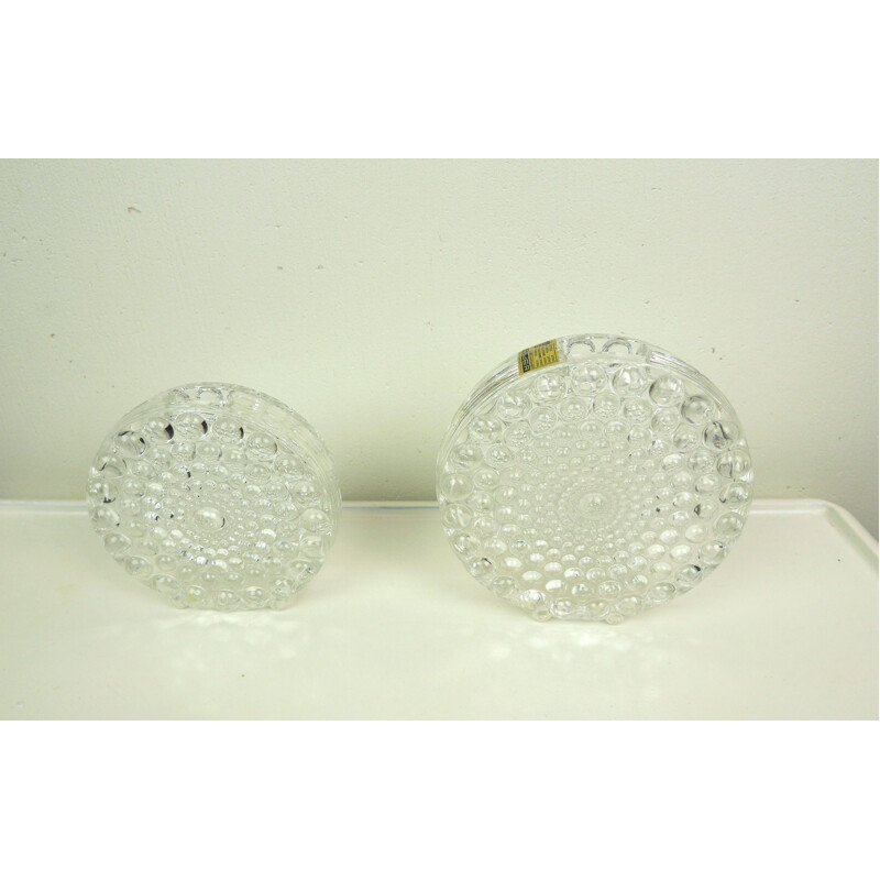 Pair of vintage Crystal Vases from Beyer 1960s