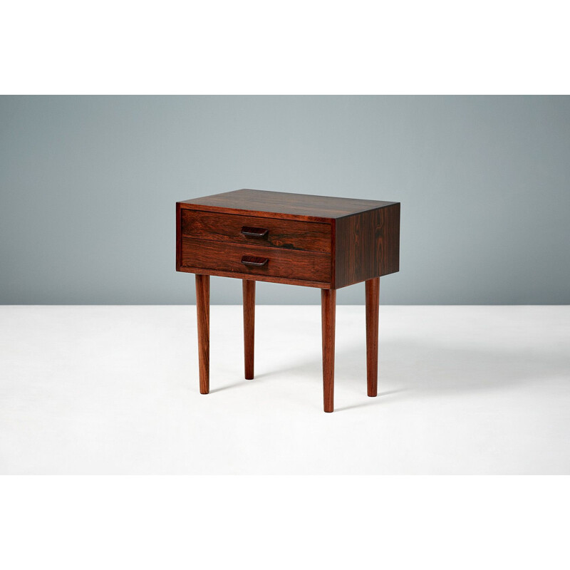 Vintage Poul Volther Danish rosewood bedside cabinet