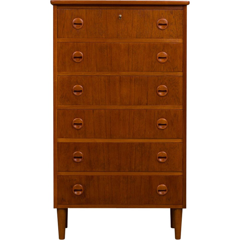 Vintage chest of drawers in teak,1960