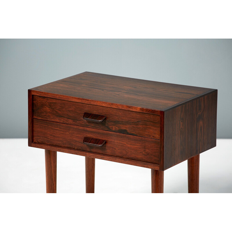Vintage Poul Volther Danish rosewood bedside cabinet