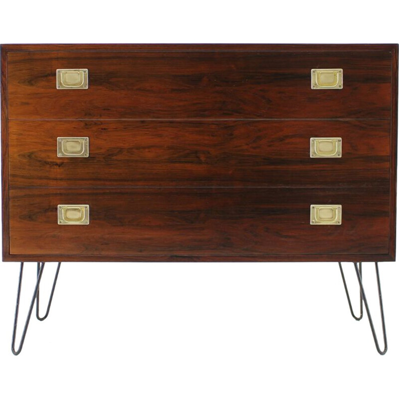 Vintage danish chest of drawers in rosewood 1960s