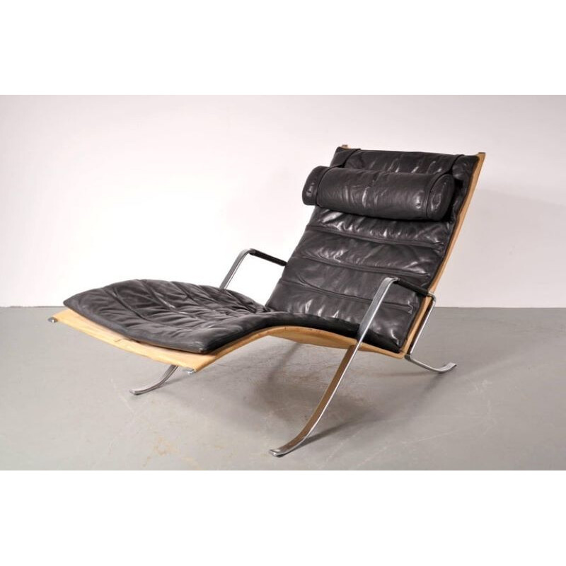 Vintage lounge chair Grasshopper first edition by Fabricius and Kastholm for Kill International Denmark 1967