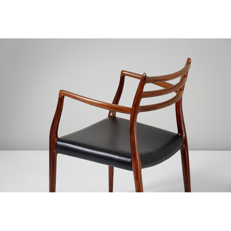 Pair of vintage armchairs Model 62 in rosewood by Niels Moller for J.L. Moller Mobelfabrik 1962