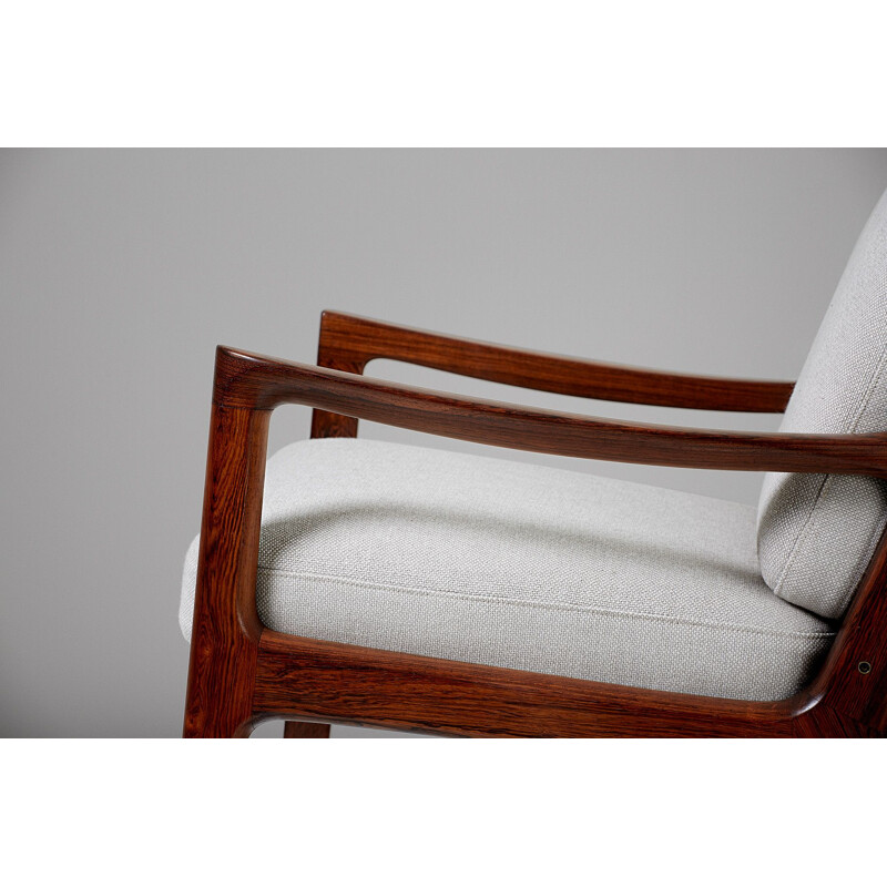 Chaise à bascule vintage Senator en palissandre par Ole Wanscher pour France & Son années 1960s