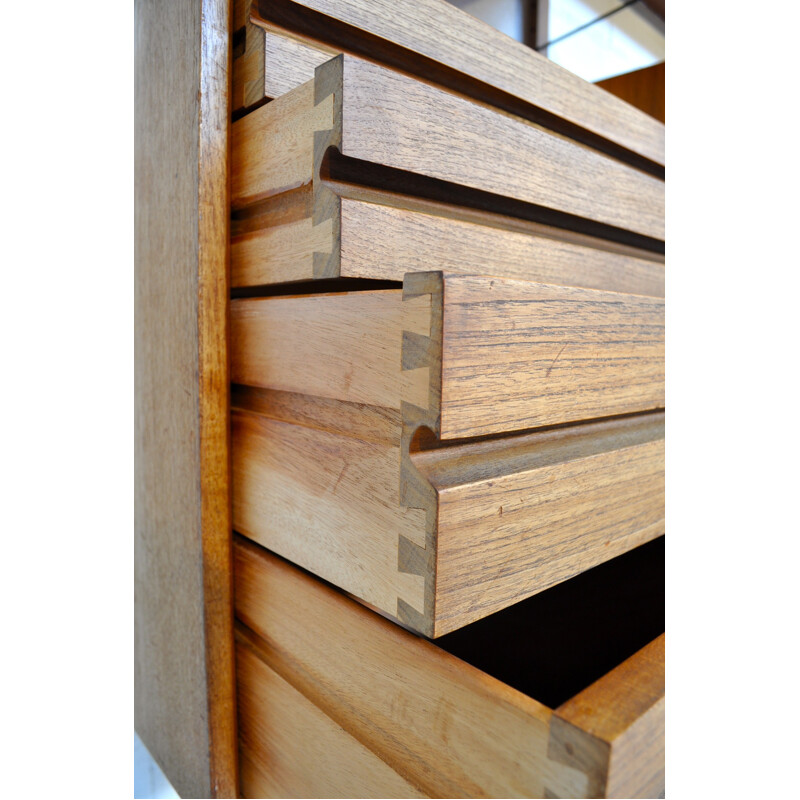 Modular bookshelf in teak, Poul CADOVIUS - 1950s