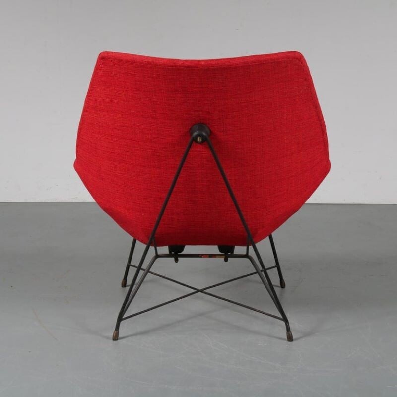 Cadeira de sala de estar vintage Kosmos por Augusto Bozzi para Saporiti, Itália, 1954