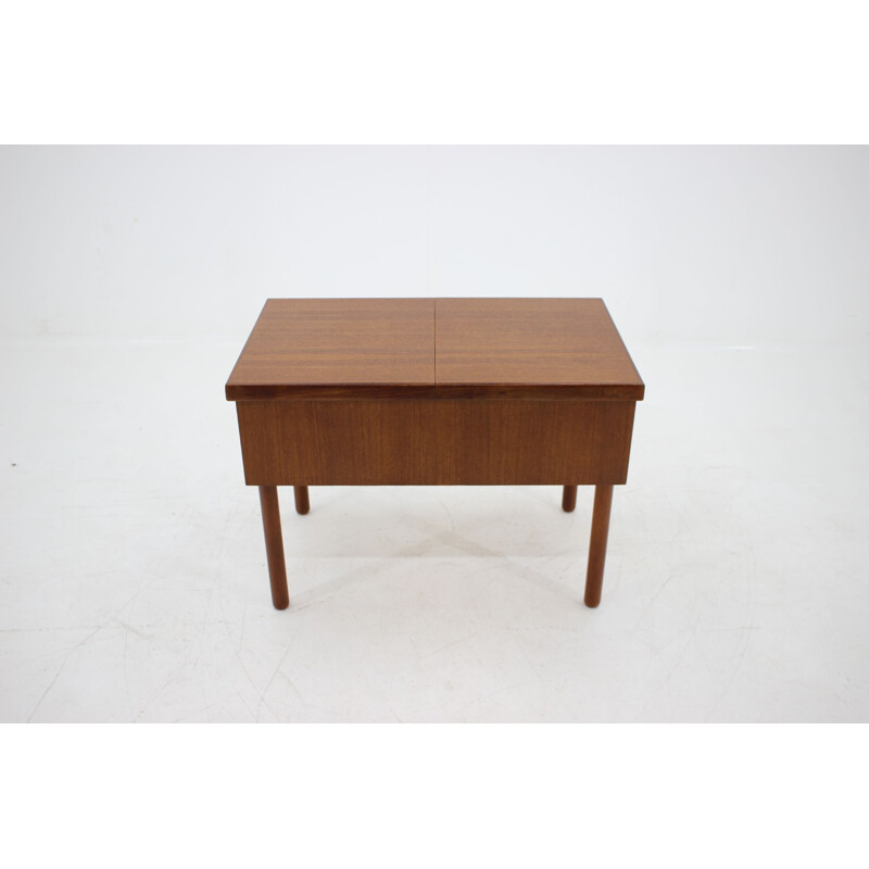 Vintage teak sewing cabinet 1960s