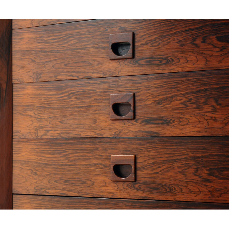 Vintage rosewood chest of drawers 1960