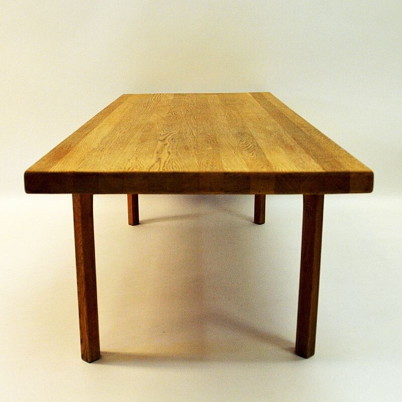 Table basse vintage en chêne par Illum Wikkelsø, Denmark, 1960