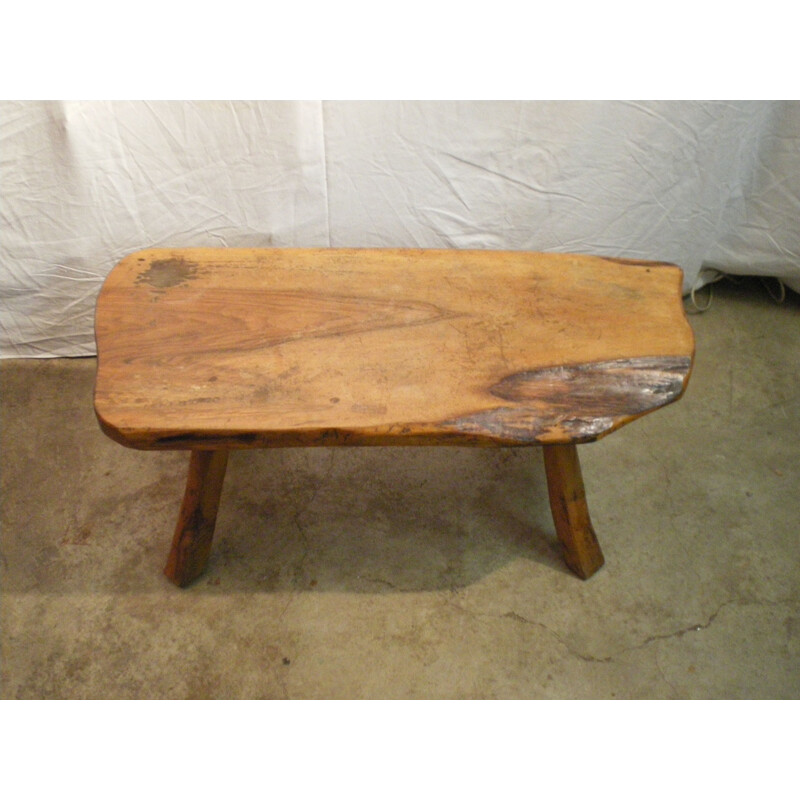 Vintage coffee table in walnut from the 1950s