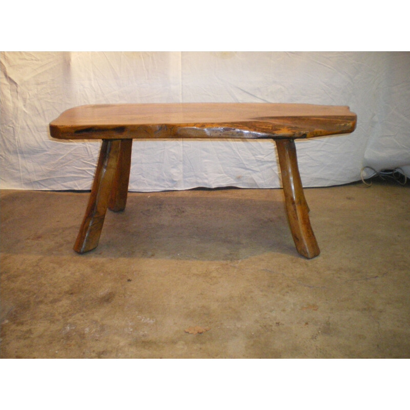 Vintage coffee table in walnut from the 1950s