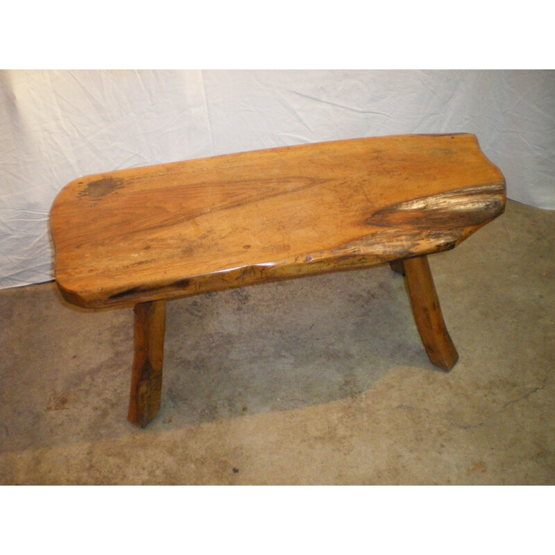 Vintage coffee table in walnut from the 1950s