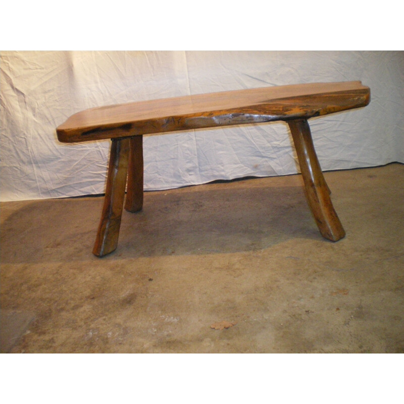 Vintage coffee table in walnut from the 1950s