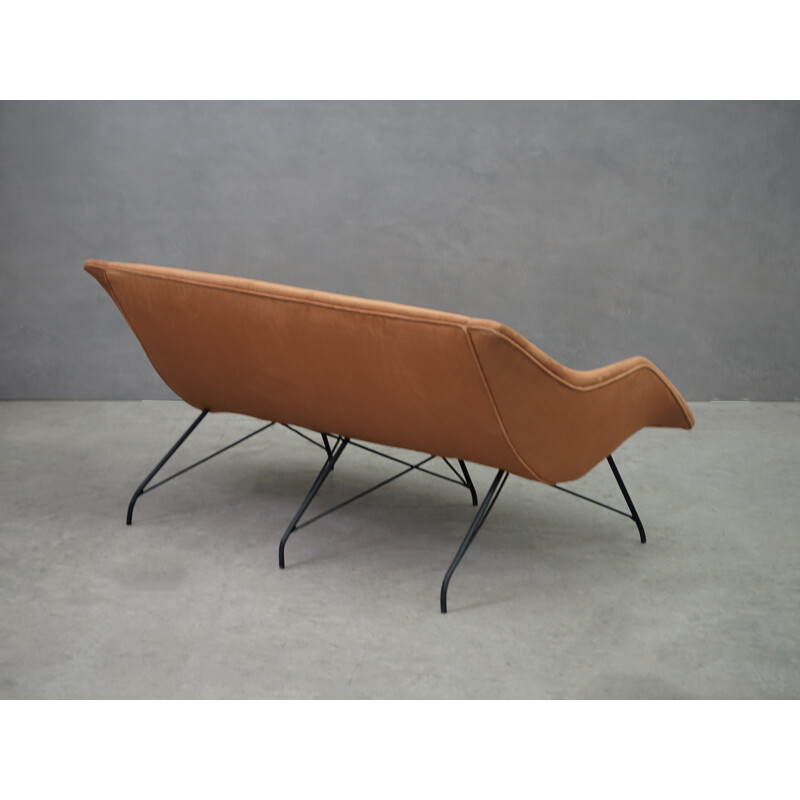 Vintage 2-seater sofa "Concha" by Carlo Hauner and Martin Eisler,1950