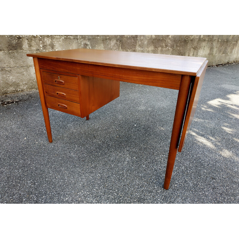 Vintage Scandinavian teak desk 1960