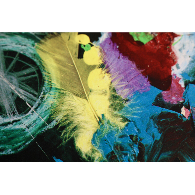 Vintage silkscreen by Jean Tinguely, France 1989