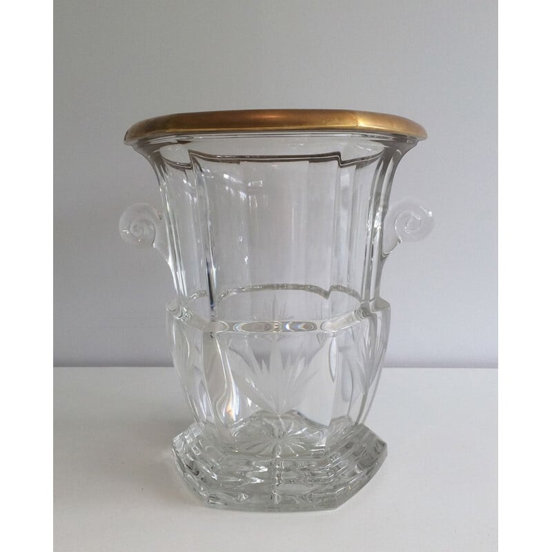 Vintage crystal champagne bucket