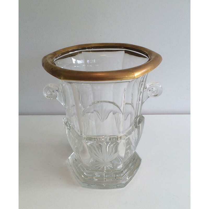 Vintage kristallen champagne emmer