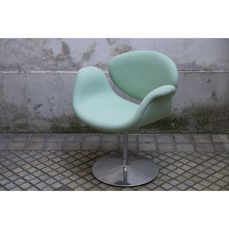 Vintage Little Tulip Cyan chair by Pierre Paulin for ARTIFORT