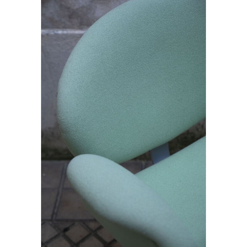 Vintage Little Tulip Cyan chair by Pierre Paulin for ARTIFORT