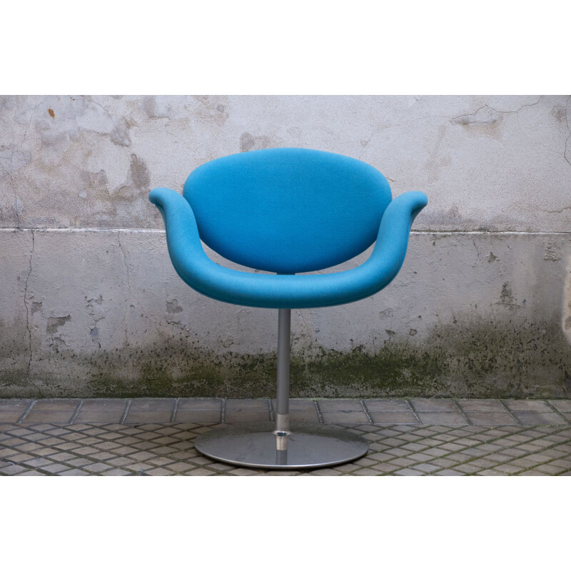 Vintage Pierre Paulin's blue chair for ARTIFORT